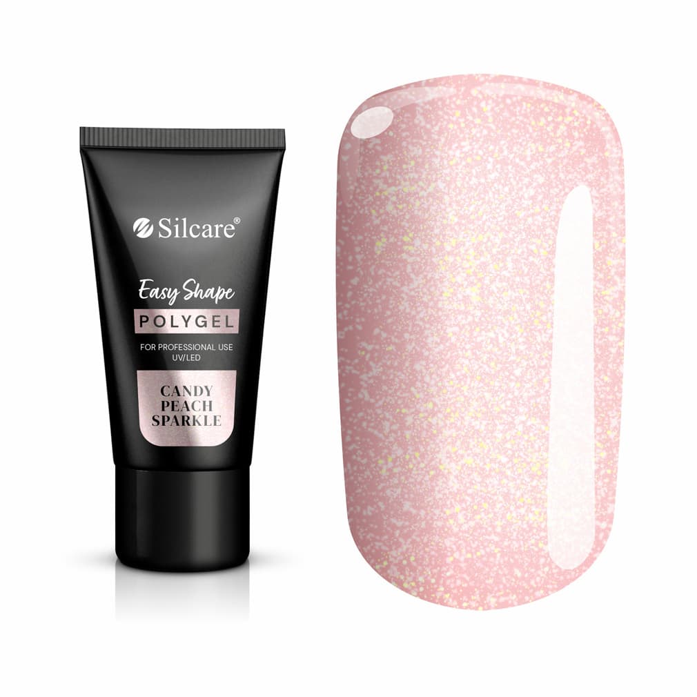 Polygel Easy Shape Candy Peach Sparkle