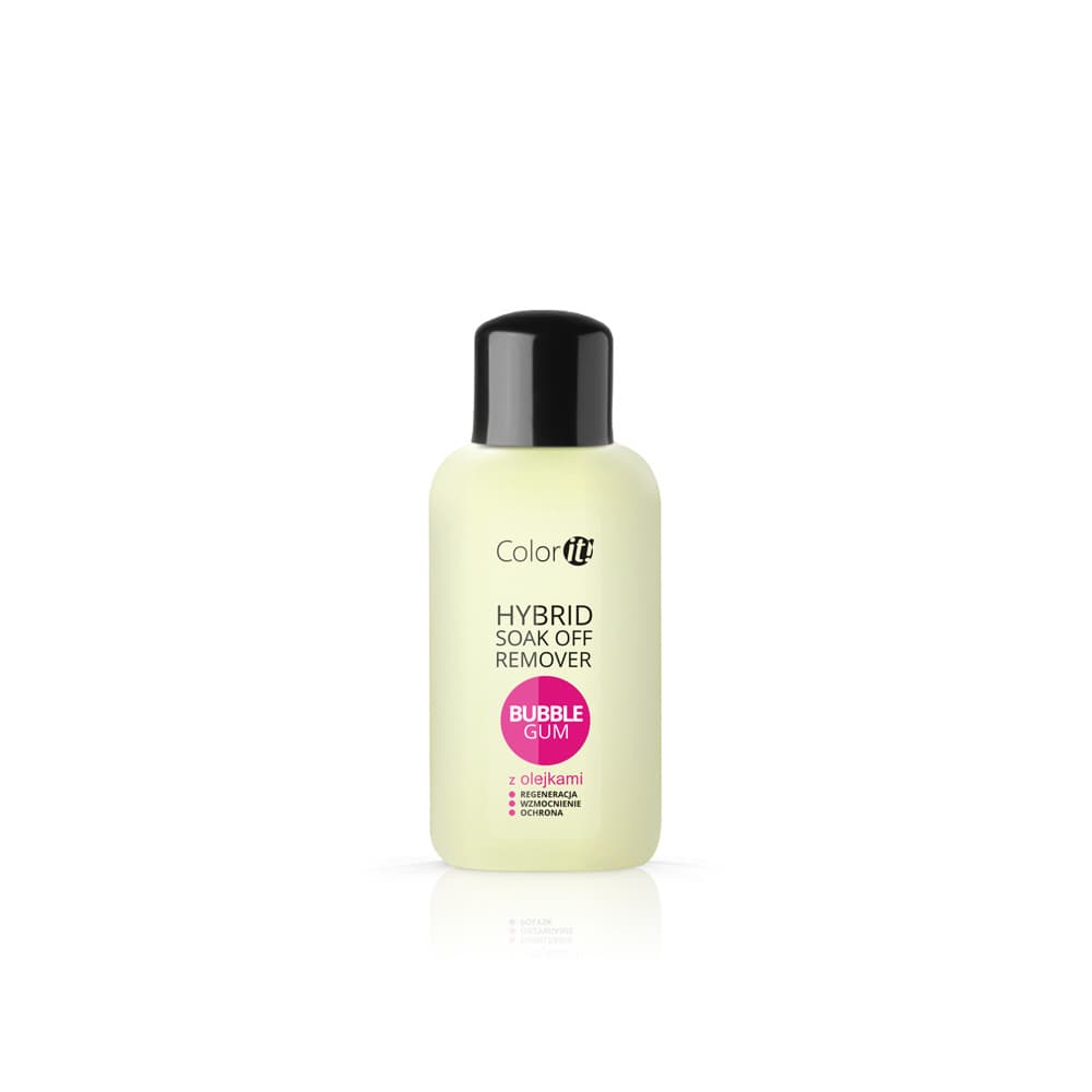 Hybrid Soak Off Remover COLOR IT z olejkami Bubble Gum