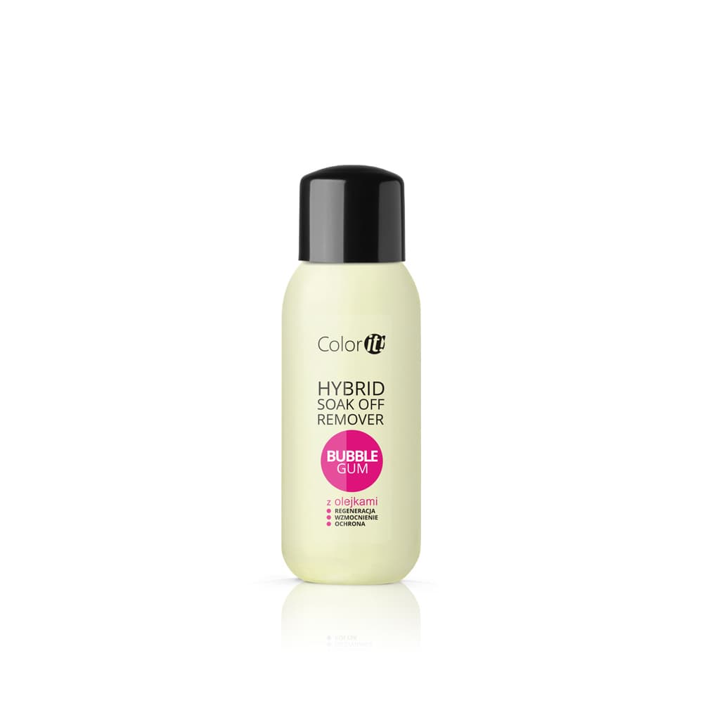 Hybrid Soak Off Remover COLOR IT z olejkami Bubble Gum