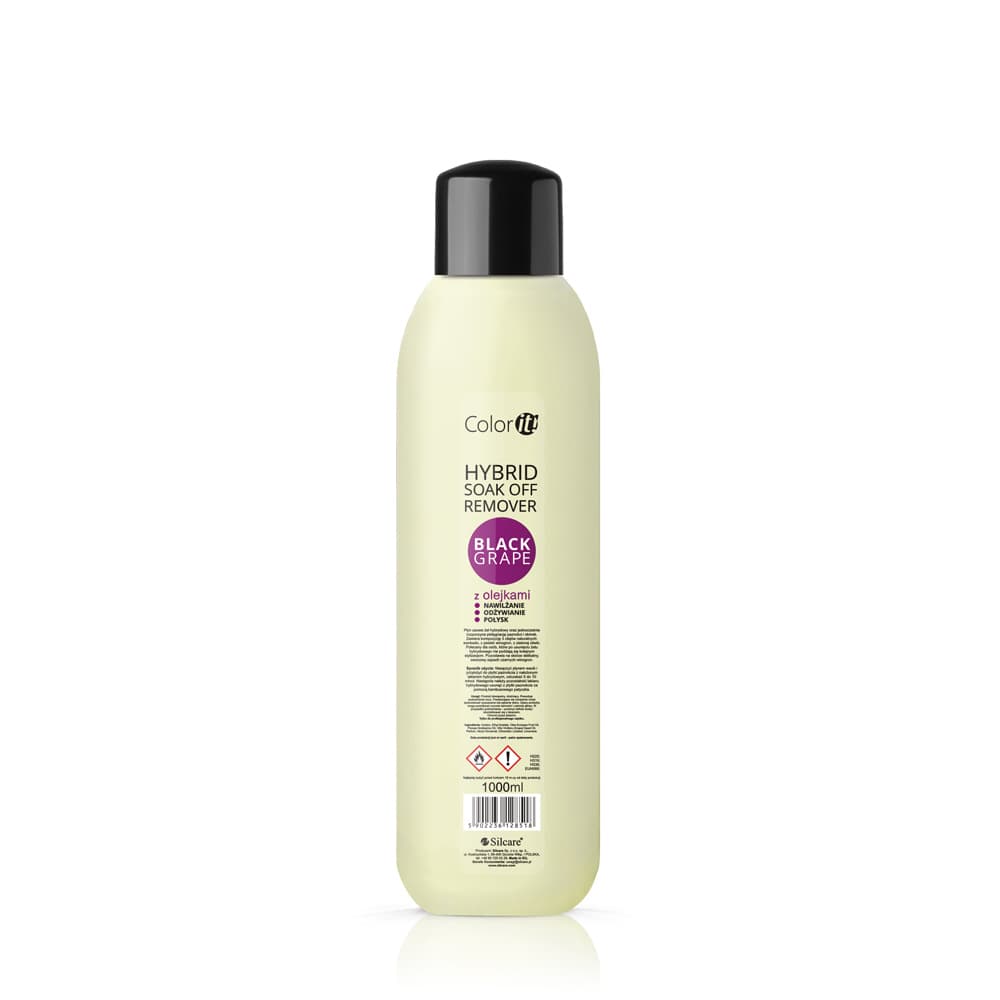 Hybrid Soak Off Remover COLOR IT z olejkami Black Grape