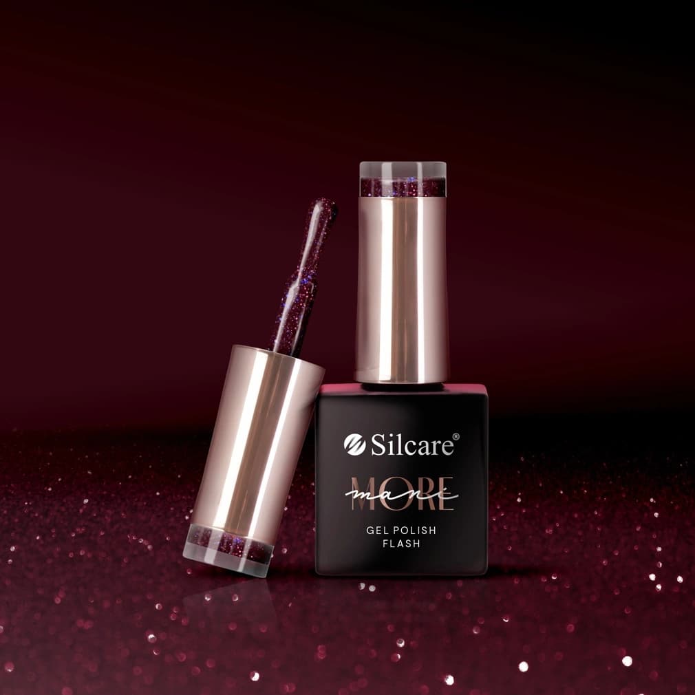 Lakier hybrydowy maniMORE Flash Midnight Stardust