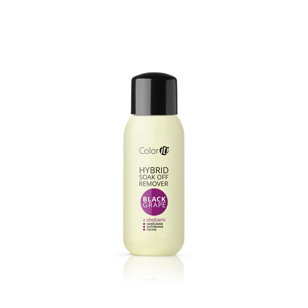 Hybrid Soak Off Remover COLOR IT z olejkami Black Grape