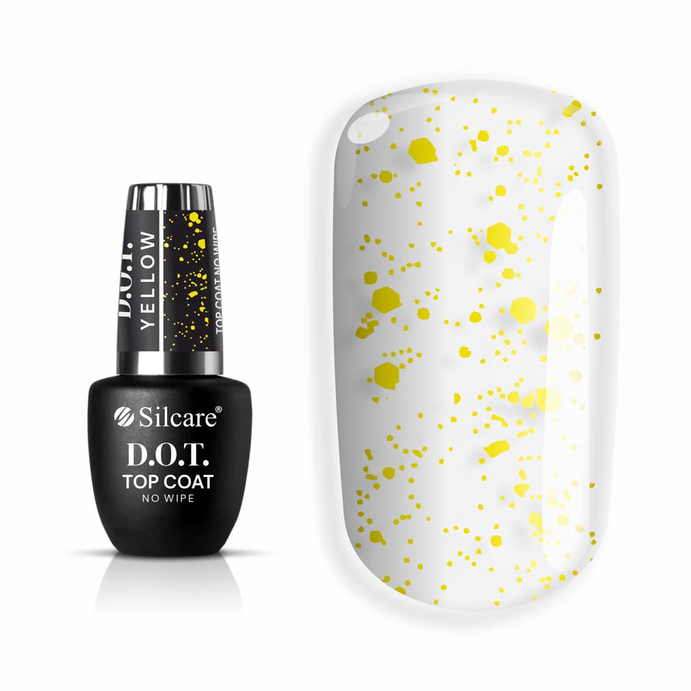 Top z drobinkami DOT Yellow