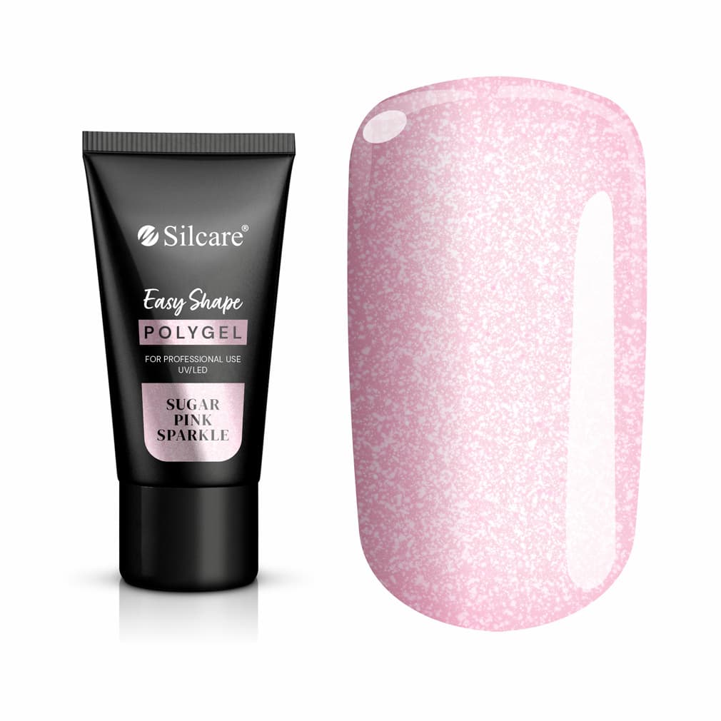 Polygel Easy Shape Sugar Pink Sparkle