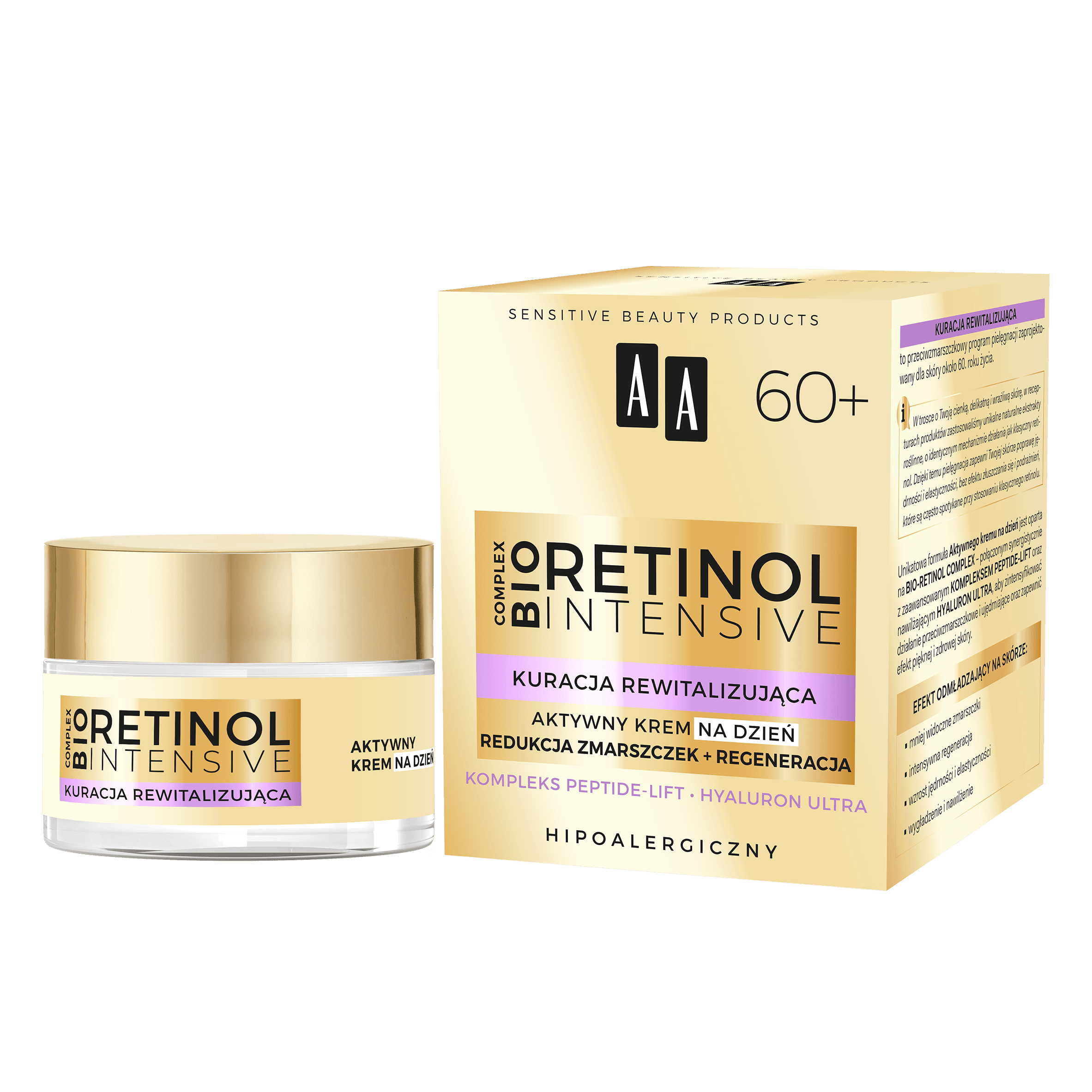 RETINOL INTENSIVE 60+ Kuracja rewitalizująca aktywny krem na dzień