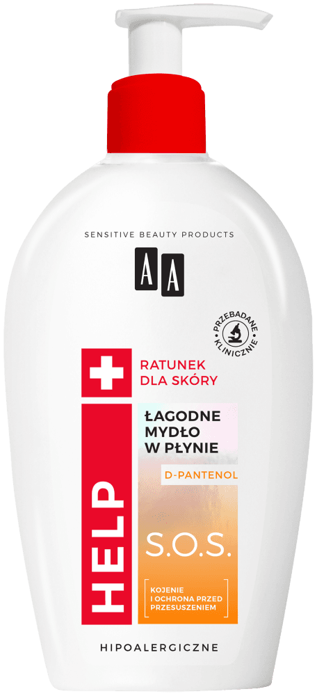 Help Łagodne mydło w płynie S.O.S z D-PANTENOLEM