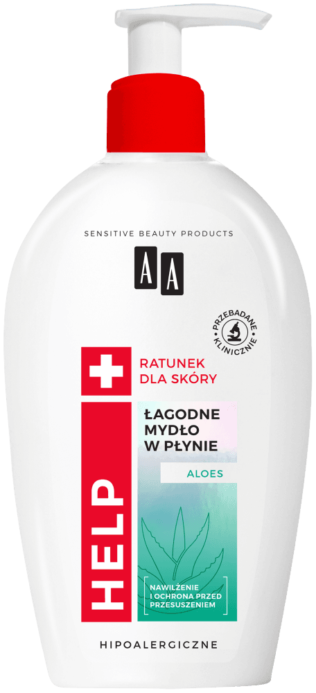 Help Łagodne mydło w płynie z ALOESEM