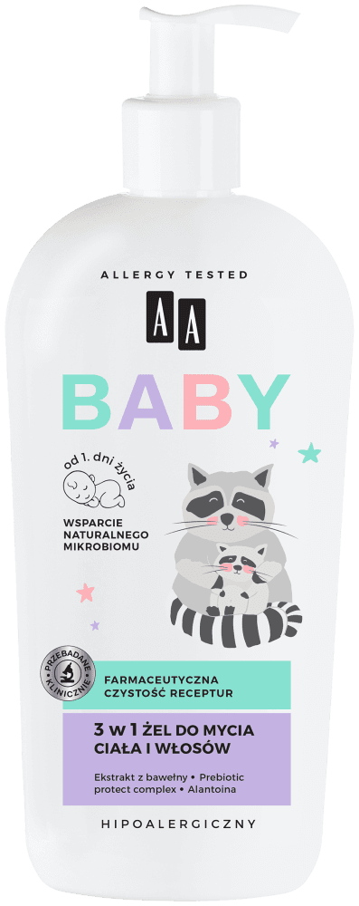 BABY 3 w1 Żel do mycia ciała i włosów