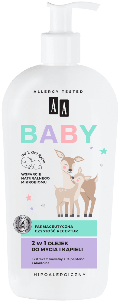 BABY 2 w 1 Olejek do mycia i kąpieli