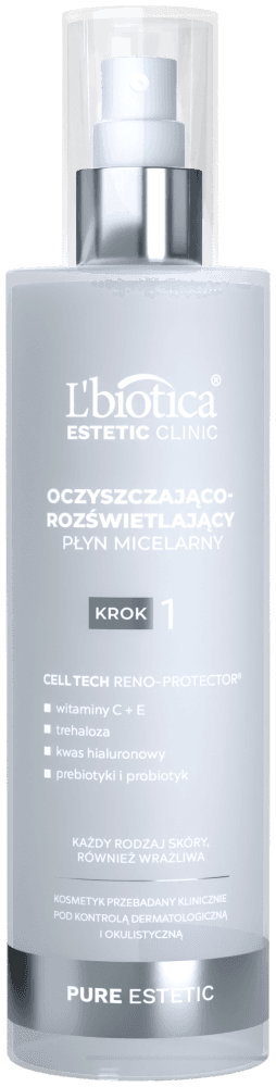 Estetic Clinic PURE Estetic Oczyszczająco-rozświetlający płyn micelarny