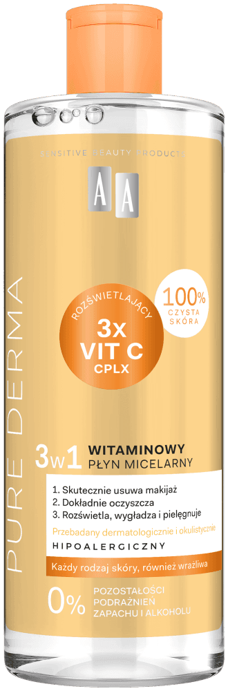Pure Derma Witaminowy płyn micelarny 3 w 1