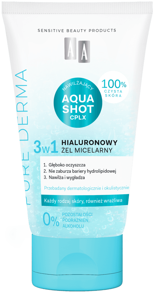 Pure Derma Hialuronowy żel micelarny 3 w 1