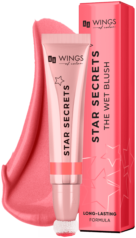 Star Secrets The Wet Blush Kremowy Róż Rozświetlający 02 Strawberry Pink