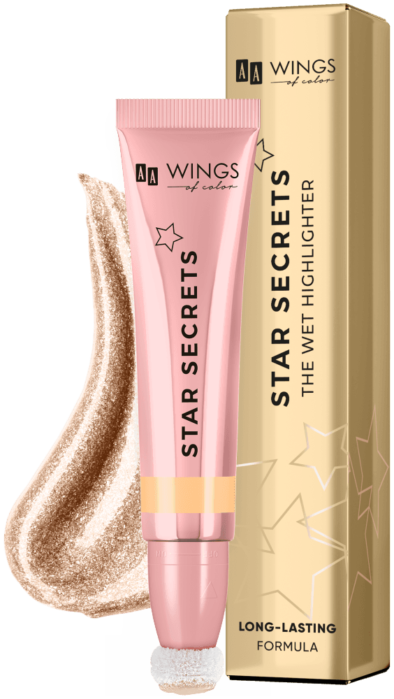 Star Secrets The Wet Highlighter Kremowy Rozświetlacz 02 Gold Glow