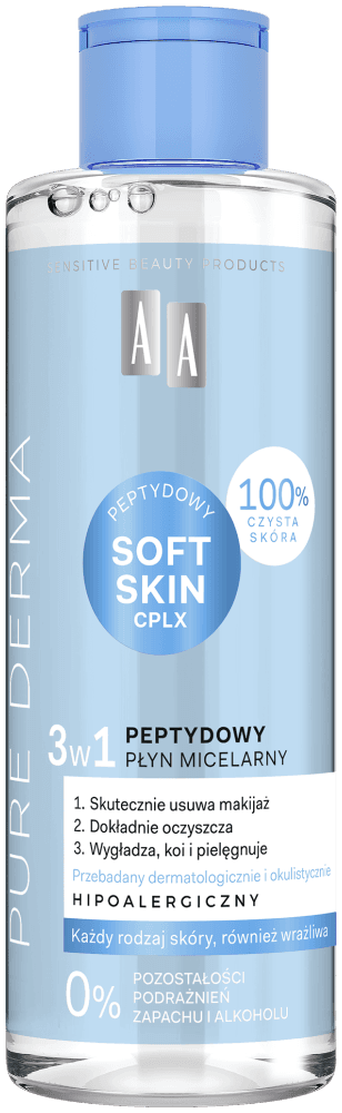 Pure Derma Peptydowy płyn micelarny 3 w 1