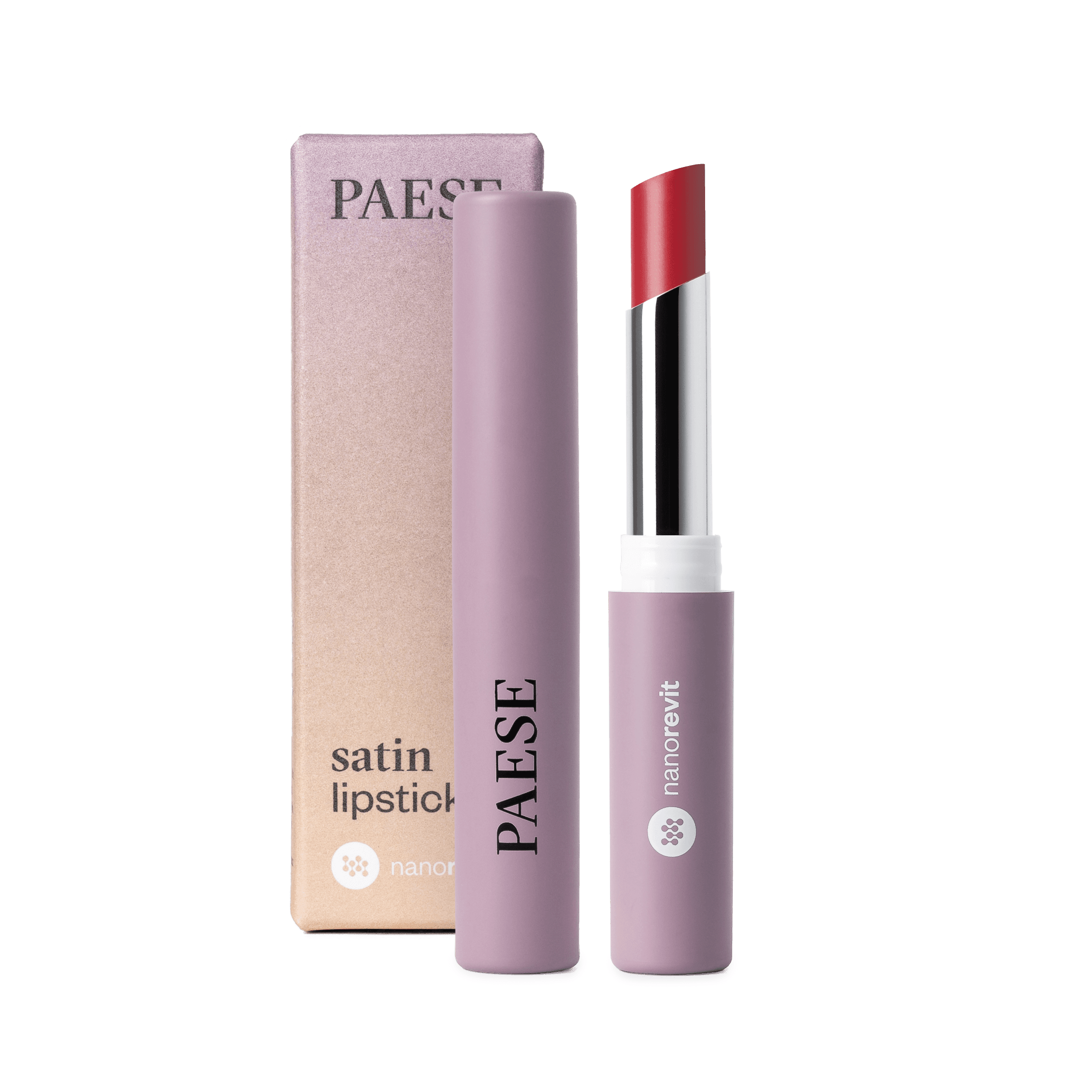 Nanorevit satin lipstick satynowa pomadka do ust Kolor: 25 Black Cherry