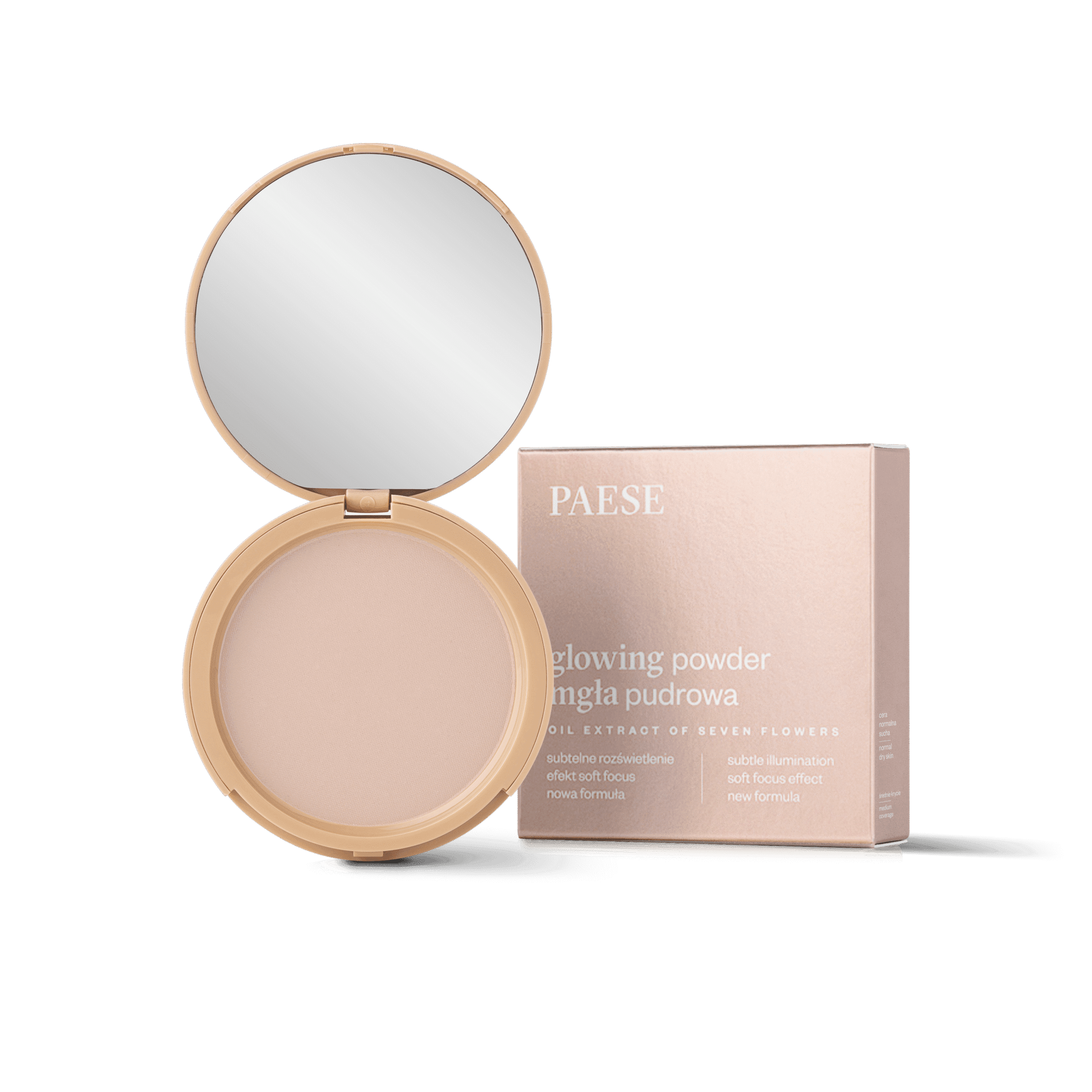 Mgła pudrowa rozświetlający puder prasowany Kolor: 11 Light Beige