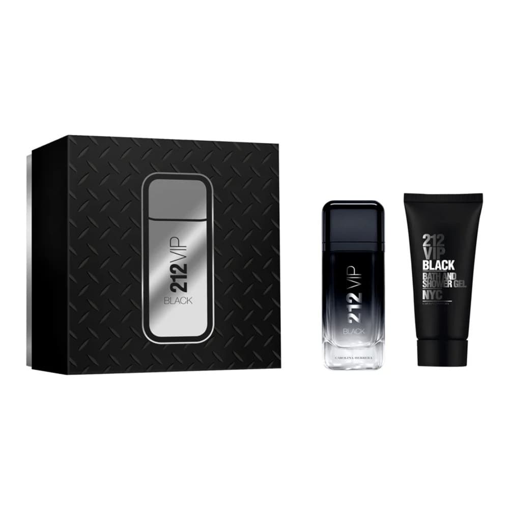 212 VIP Black zestaw - woda perfumowana + żel pod prysznic