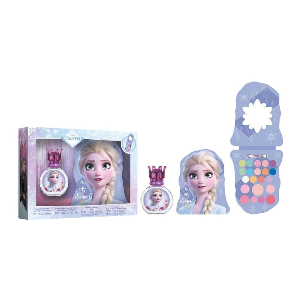 Disney Frozen Zestaw - woda toaletowa + paletka do makijażu