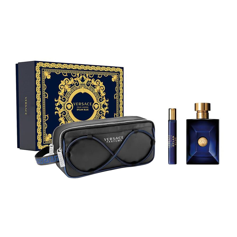 pour Homme Dylan Blue zestaw - woda toaletowa + woda toaletowa + kosmetyczka