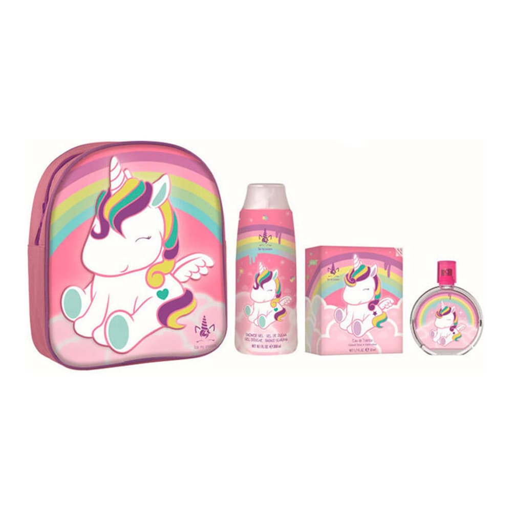 Eau My Unicorn Zestaw - woda toaletowa + żel pod prysznic + plecak