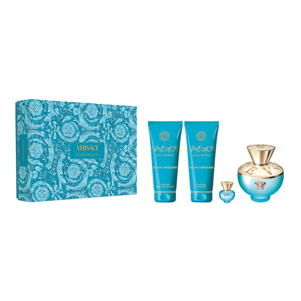 Pour Femme Dylan Turquoise zestaw - woda toaletowa + woda toaletowa + żel do ciała + żel pod prysznic