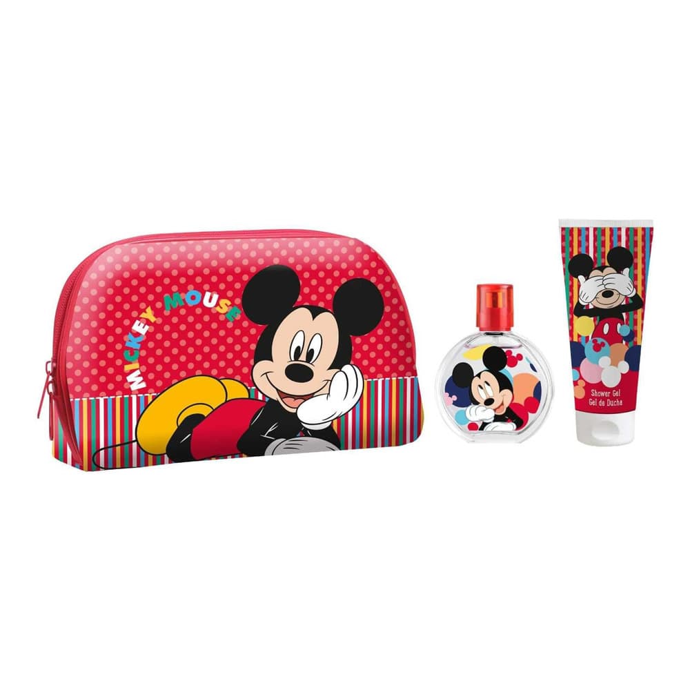 Disney Mickey Mouse Zestaw - woda toaletowa + żel pod prysznic + kosmetyczka