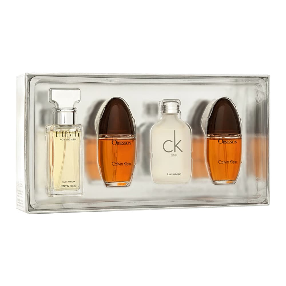 Zestaw Miniaturek - Eternity woda perfumowana + Obsession woda perfumowana + CK One woda toaletowa + Obsession woda perfumowana