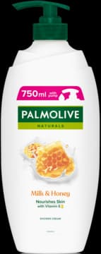 Naturals żel pod prysznic, Mleko i Miód