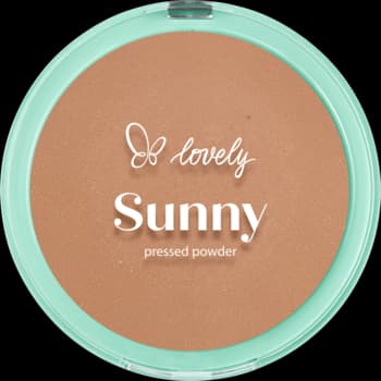 Sunny puder do twarzy i ciała, brązujący, z drobinkami złota