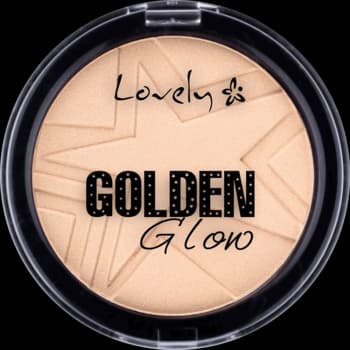 Golden Glow puder do twarzy, hipoalergiczny, rozświetlający z drobinkami, nr 01