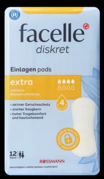 Diskret wkładki higieniczne, Extra