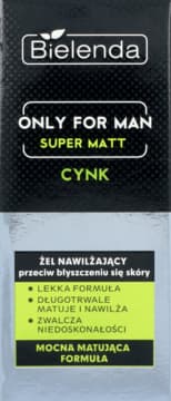 Only For Man Super Matt żel do twarzy, nawilżający, przeciw błyszczeniu się skóry