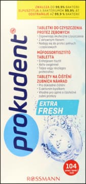 Extra Fresh tabletki do czyszczenia protez zębowych