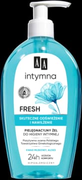 Intymna Fresh żel do higieny intymnej, pielęgnacyjny, odświeżenie i nawilżenie, Kwas Mlekowy i Aloes