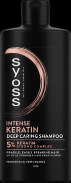 Intense Keratin szampon do włosów, delikatnych i łamliwych