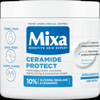 Ceramide Protect krem do twarzy, ciała i dłoni, nawilżający, ochronny