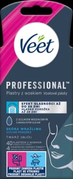 Professional plastry z woskiem do depilacji twarzy