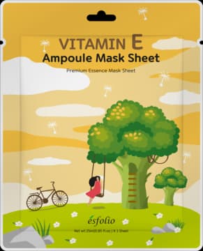 Vitamin E maska w płachcie, z ekstraktem z brokuła, odżywcza