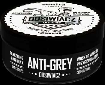 Men wosk do włosów siwych, stylizująco-przyciemniający, ciemne tony