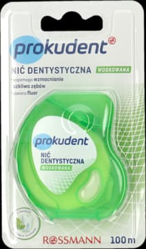 nić dentystyczna, woskowana