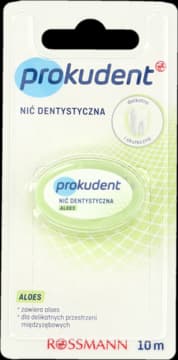 Aloes nić dentystyczna dla delikatnych przestrzeni międzyzębowych