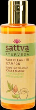 Ayurveda szampon do włosów, ziołowy, Miód i Olejek migdałowy