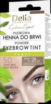 Eyebrow Expert henna do brwi, pudrowa, 5.0, Jasny Brąz