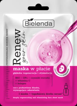 Renew Your Skin maska w płachcie, głęboka regeneracja i stymulacja