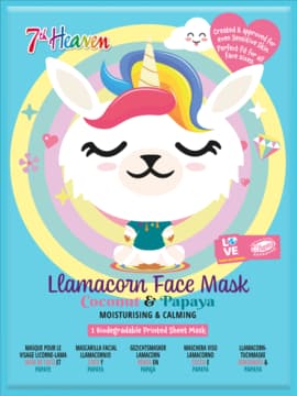 Llamacorn maska w płachcie, Kokos i Papaja
