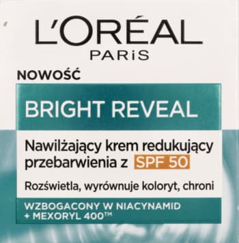 Bright Reveal krem do twarzy, nawilżający, SPF 50, redukujący przebarwienia