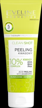 Face Therapy Professional Clean Shot peeling do twarzy kwasowy, 10% kwasy: AHA, BHA, PHA