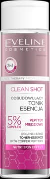 Face Therapy Professional Clean Shot tonik-esencja do twarzy odbudowujące, 5% peptydy miedziowe
