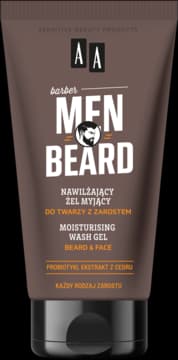 Beard żel do mycia twarzy z zarostem, nawilżający